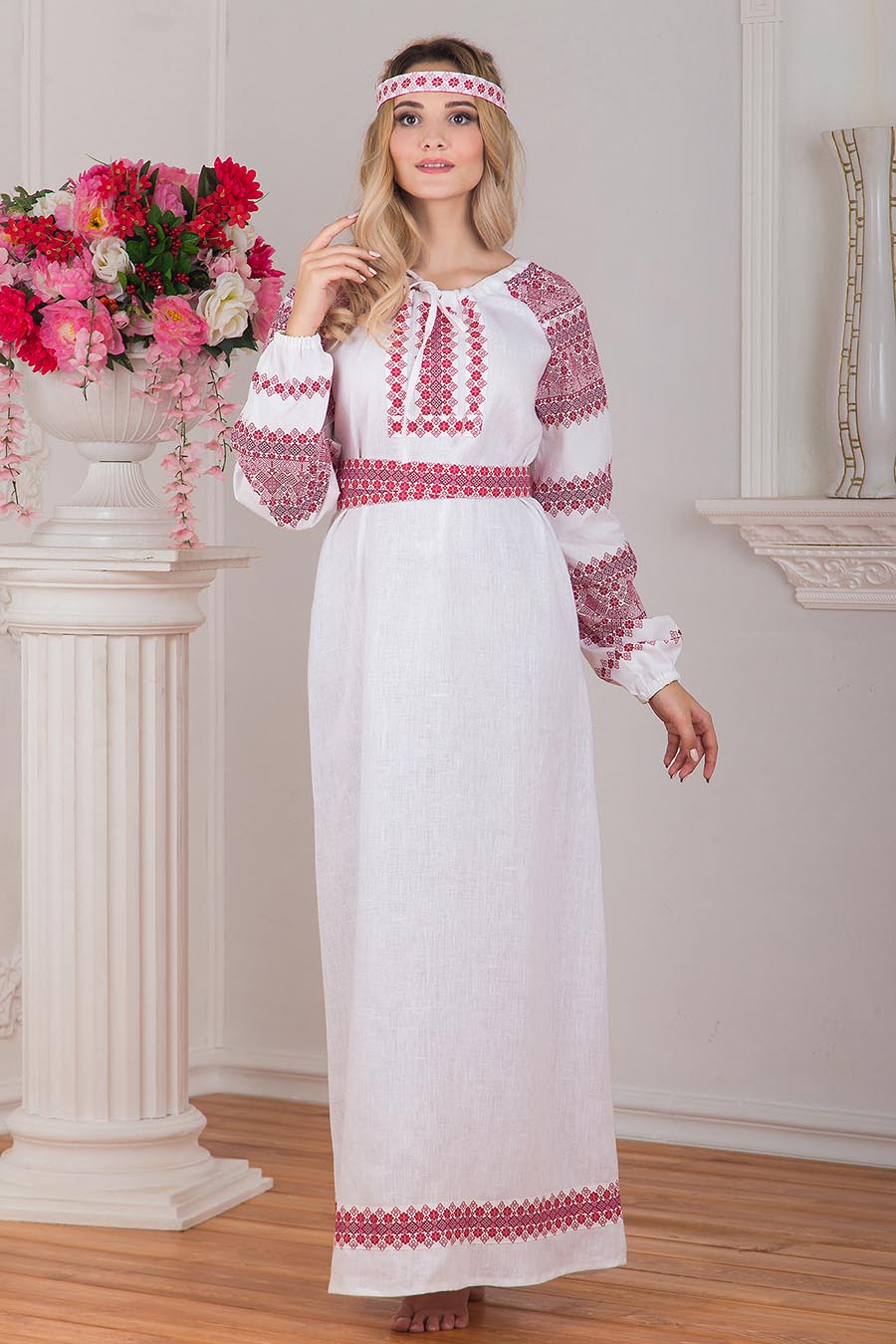 Women in Slavic costumes in Sofia